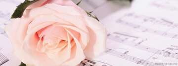 Rose and Sheet Music Facebook Cover Photo