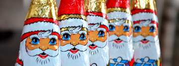 Santa Claus Christmas Bottle Wrap Facebook Cover-ups