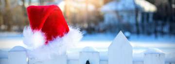 Santa Left His Hat in The Fence Facebook Cover Photo
