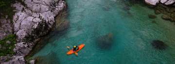 Sea Kayak Activity Rocky Mountains Facebook Cover