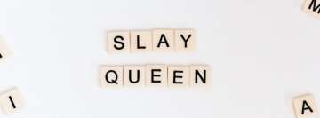 Slay Queen Word Tiles Facebook Cover Photo