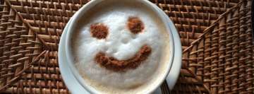 Smile Art Coffee Latte Facebook Cover Photo