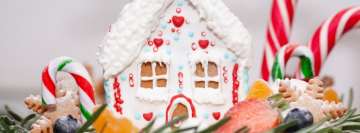Sweet and Colorful Gingerbread House Facebook background TimeLine Cover