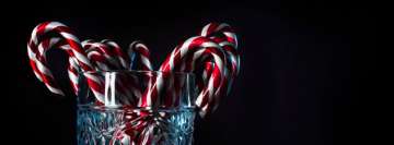 Sweet Candy Canes in a Jar Facebook background TimeLine Cover