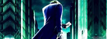 The Dark Knight Joker Holding Cards Facebook Wall Image