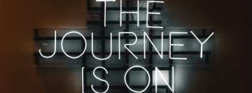 The Journey is Neon Facebook Cover Photo