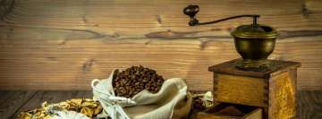 Traditional Coffee Bean Grinder Facebook Cover Photo