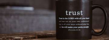 Trust in The Lord Christian Proverb Facebook Cover Photo