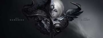 Video Game League of Legends Yasuo and Riven Facebook Cover Photo