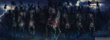 Video Game The Witcher 3 Wild Hunt Dark Warriors Facebook Cover Photo