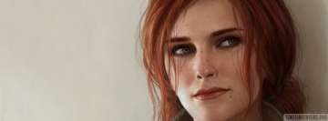 Video Game The Witcher 3 Wild Hunt Triss Merigold Facebook Cover-ups