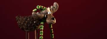 Vintage Christmas Reindeer Toy Facebook Cover Photo
