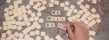 We Will be Ok Word Tiles Facebook Cover Photo