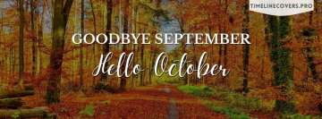 Welcome October Goodbye September Facebook Cover-ups