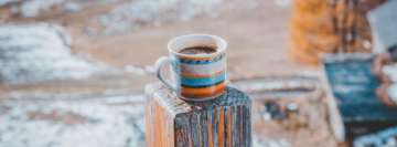 Winterlicher gemütlicher Kaffee Facebook-Cover-Foto
