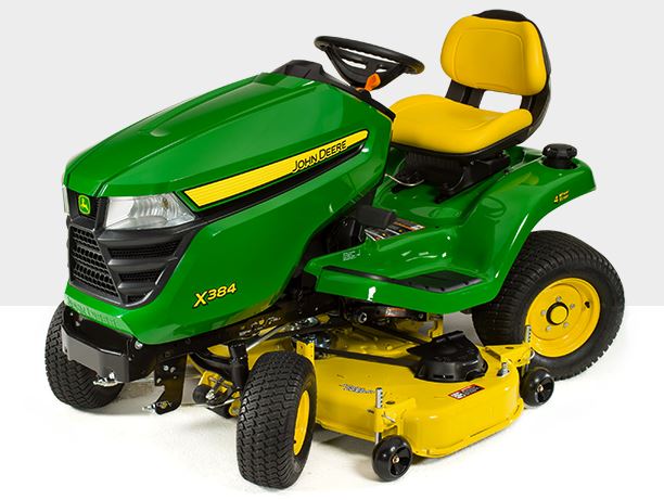 John Deere X384 Tractor with 84-in. Deck Lawn Tractor