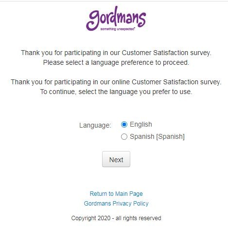 Survey.gordmans.com