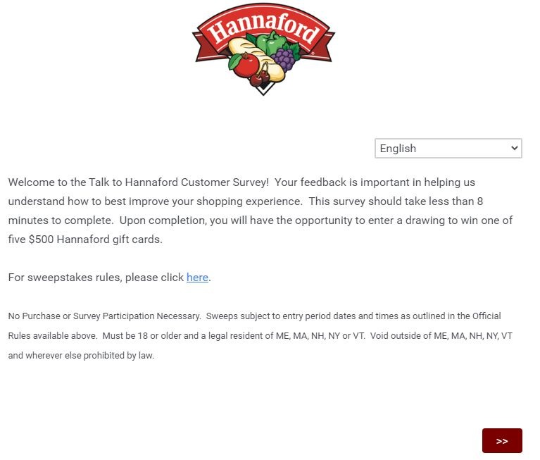 Hannaford Customer Satisfaction Survey