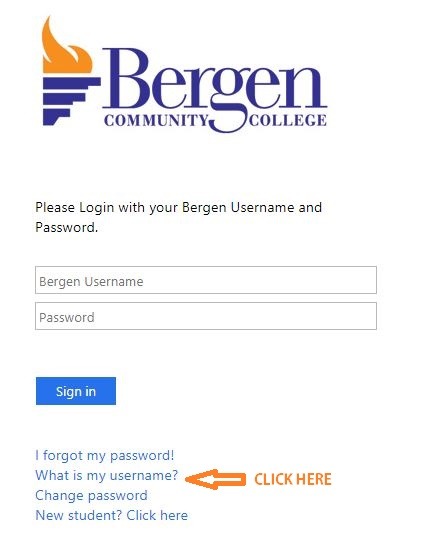 My Bergen forgot Username 1