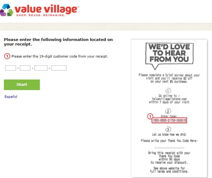 Value Village Guest Survey