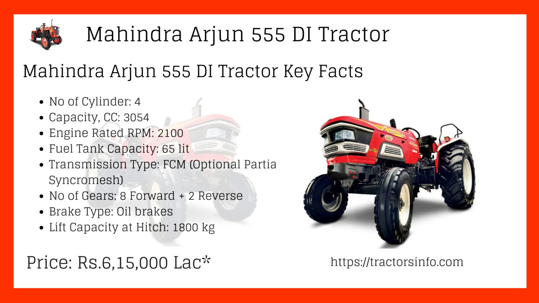 Mahindra Arjun 555 DI Tractor