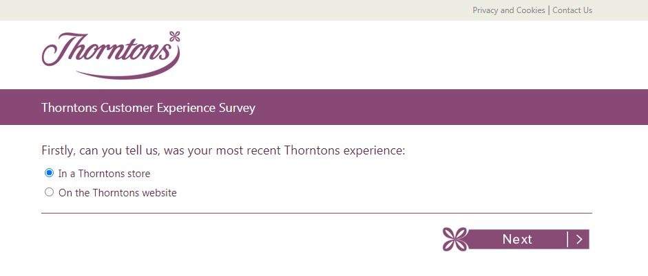 Thorntons Guest Survey 