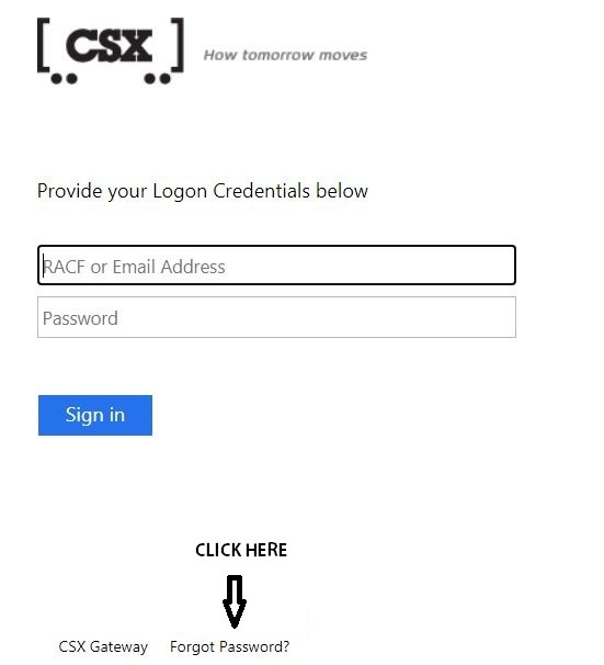 CSX Gateway Login