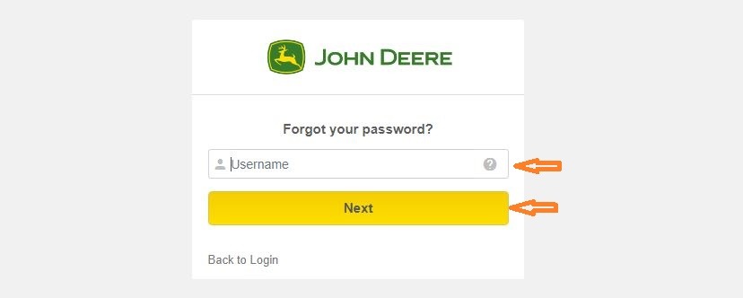 John Deere ess Login forgot password step 3