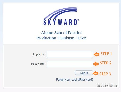 Skyward Alpine School District login