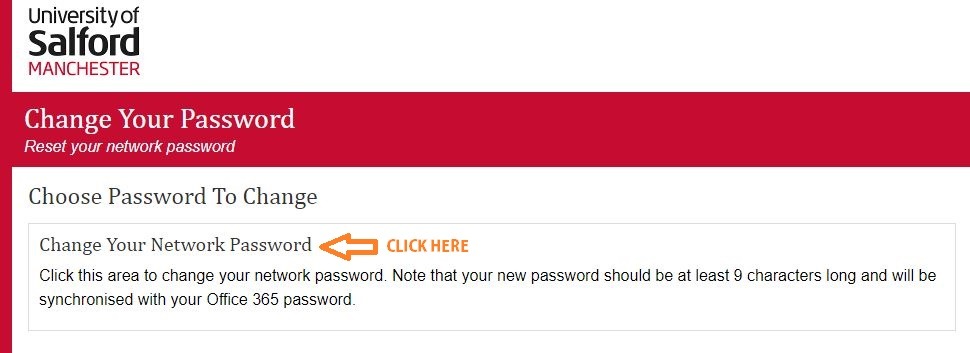 salford university login forgot password step 1