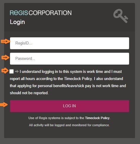 Regisconnect Login