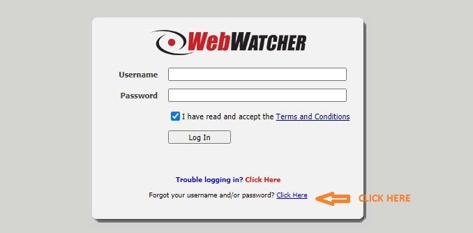 Webwatcher Login forgot Username 1 (3)