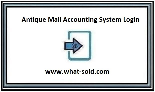 Antique Mall Accounting System Login page