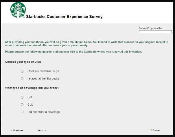Starbucks Customer Satisfaction Survey guide 3