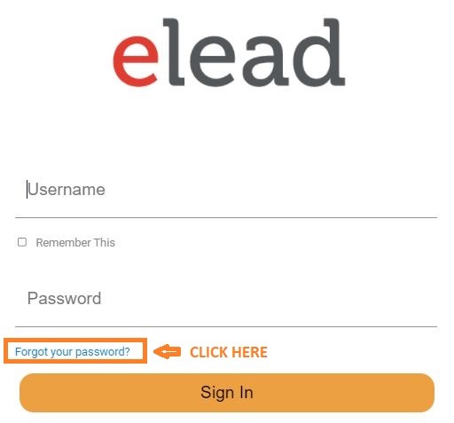 E Leads Login forgot password step 1