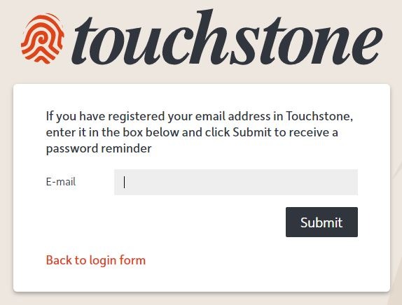 Hc one touchstone Login forgot password 2