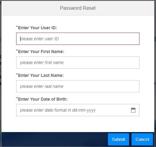 Rconnect Ril Com Portal Login forgot password step 3