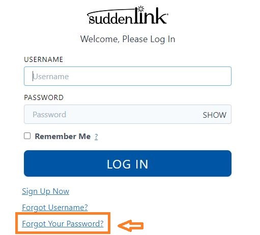 Suddenlink login forgot password 1