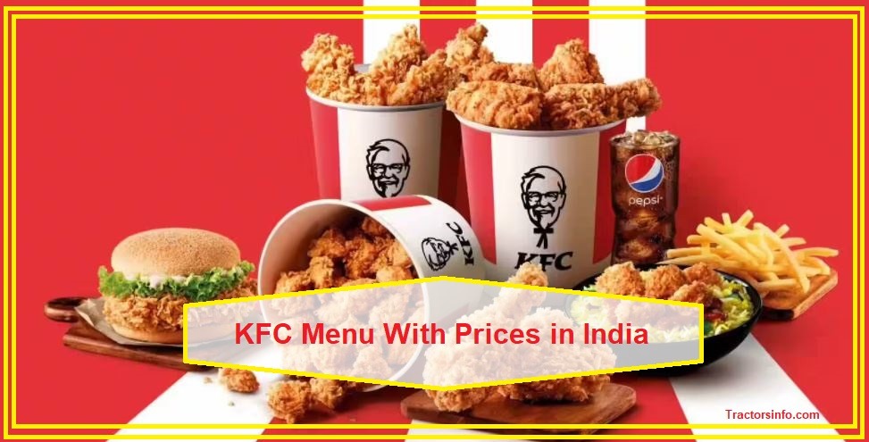 KFC Menu With Prices in India 2021