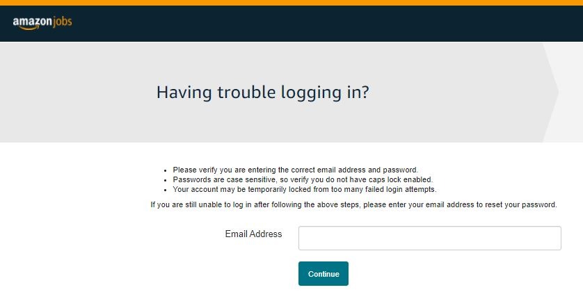 Amazon Force Com Login forgot password 2