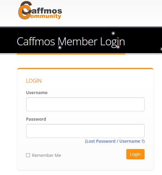 Caffmos Community Login forgot password 1