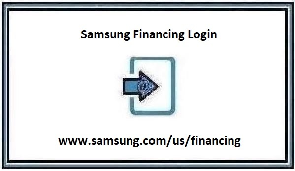 Samsung Financing Login page