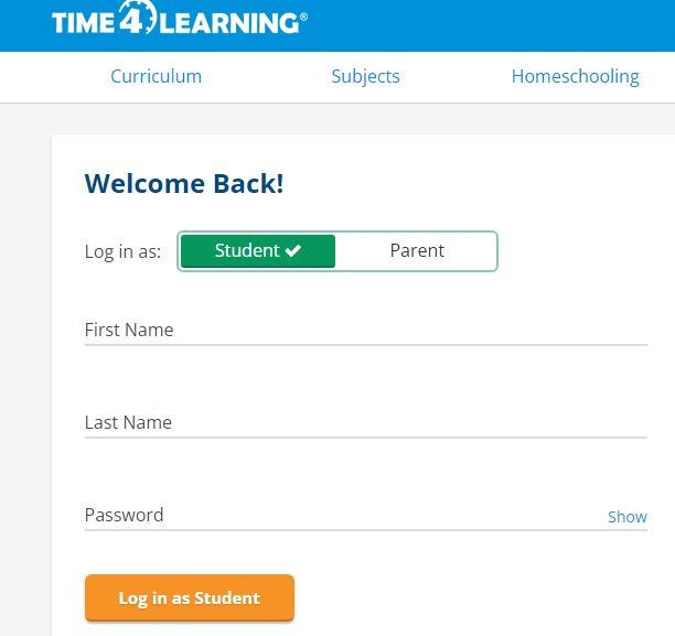 Time4Learning Student login