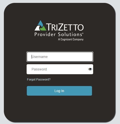 Trizetto Login forgot password 1