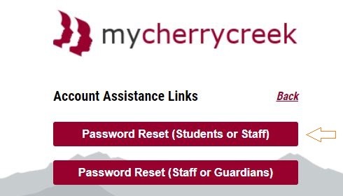 MyCherryCreek Login Password reset 2