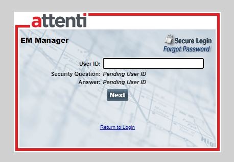 Attenti Login forgot password 2