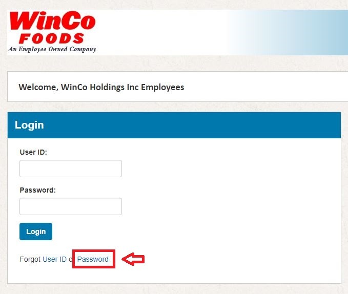 Paperless Employee Winco Foods Login forgot password 1