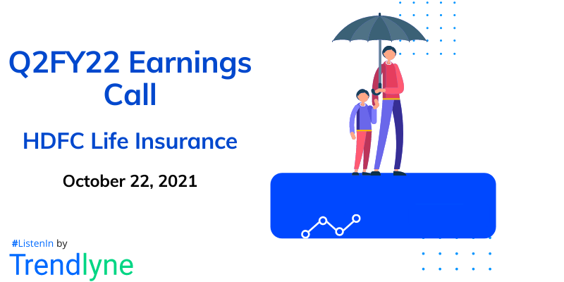 Earnings Call for Q2FY22 of HDFC Life Insurance Company