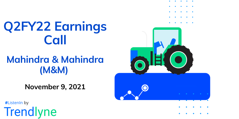 Earnings Call for Q2FY22 of Mahindra & Mahindra