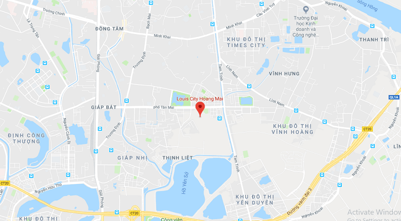 Louis City Hoàng Mai Google Map